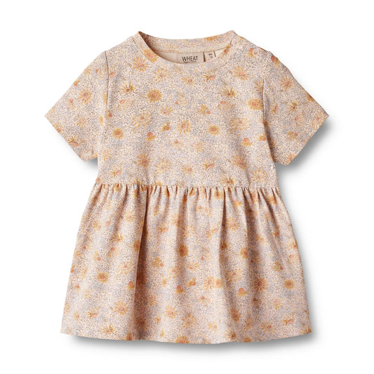 Jersey Dress S/S Anna Baby - Coneflowers