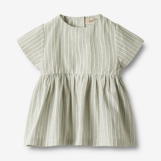 Dress S/S Esmaralda - Aquablue Stripe