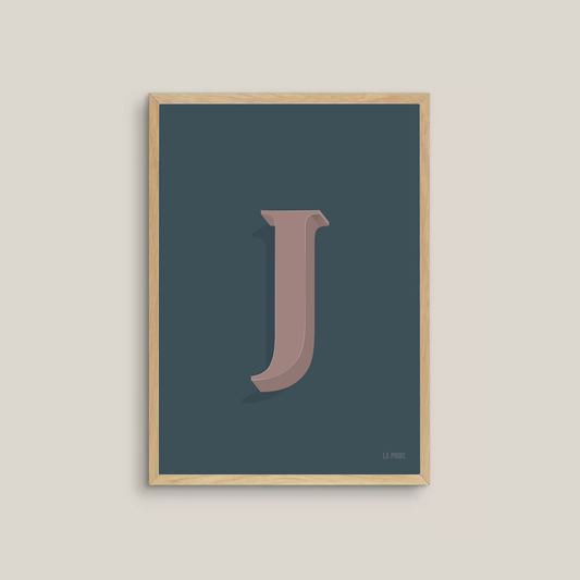 The Letter J (Multiple Colour Ways)