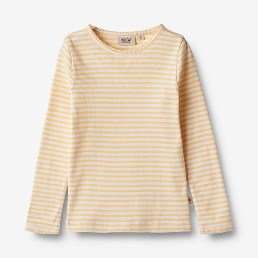 T-Shirt L/S Belis - Pale Apricot Stripe