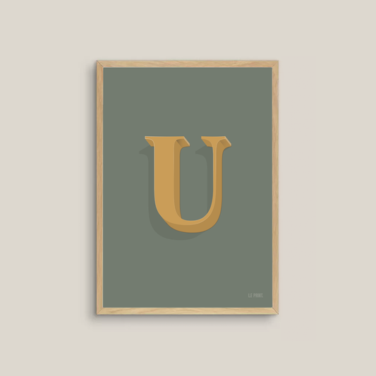 The Letter U (Multiple Colour Ways)