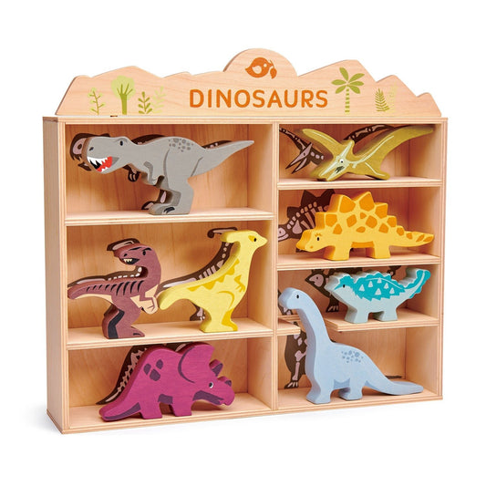 8 Dinosaurs & Shelf - Wooden CDU + product - ELLIE