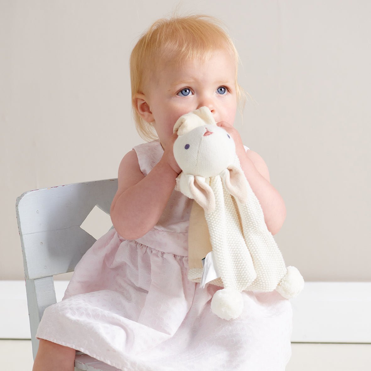 Baby Comforter, Rattle & Doll Bundle in Cream - Baby Threads - ELLIE