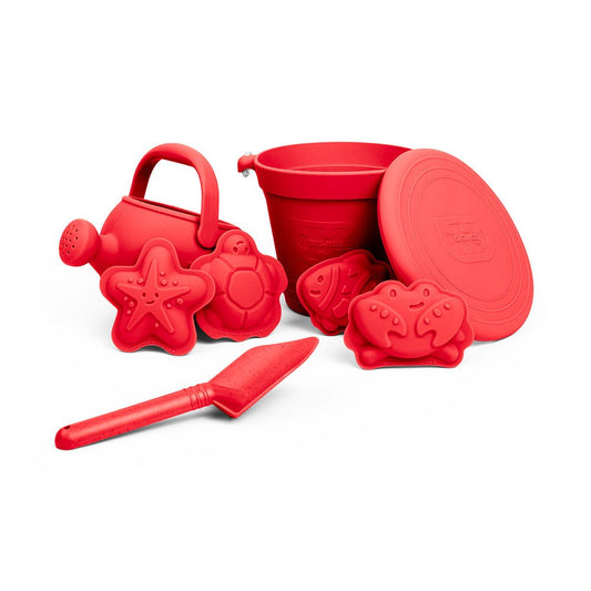 Cherry Red Silicone Beach Toys Bundle (5 Pieces) - ELLIE