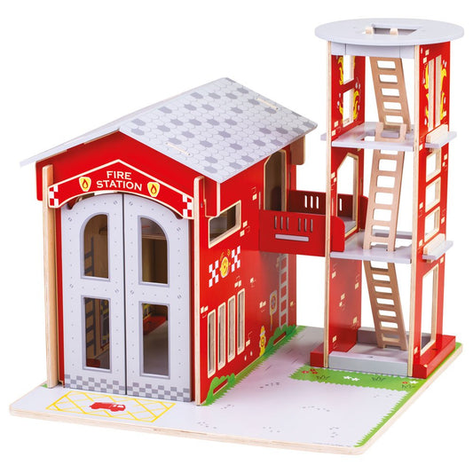 City Fire Station Toy Playset - ELLIE