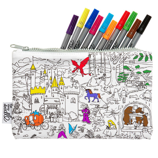 Fairytale & Legends Pencil Case - Colour in & Learn - Educational Colouring Gifts - ELLIE