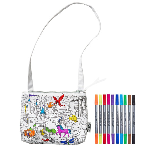 Fairytales & Legends Crossbody Bag - Colour in & Learn - Educational Colouring Gifts - ELLIE