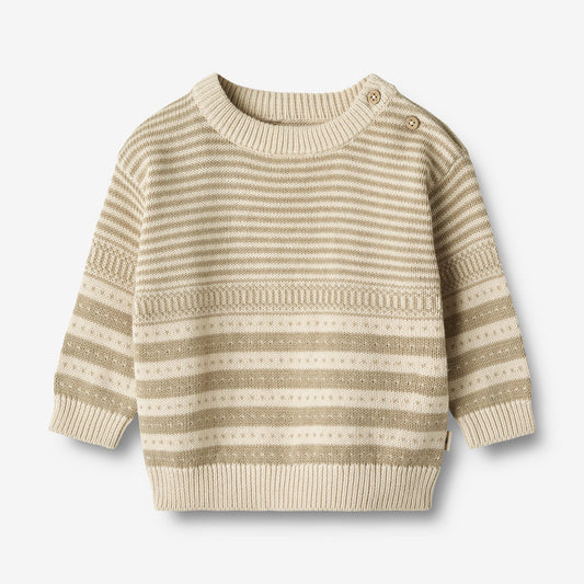 Knit Pullover Janus - Grey Sand - Knitted Tops - ELLIE
