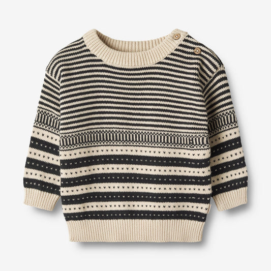 Knit Pullover Janus - Navy - Knitted Tops - ELLIE