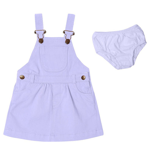 Lilac Denim Dress - Dress - ELLIE