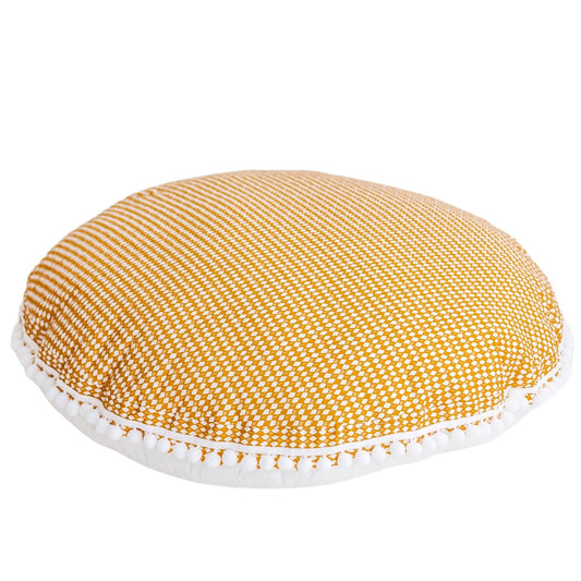 MINICAMP Big Floor Cushion Rhombus Diamond Mustard - Floor pillow - ELLIE