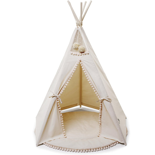 MINICAMP Original Play Tent With Pompoms - Teepee - ELLIE