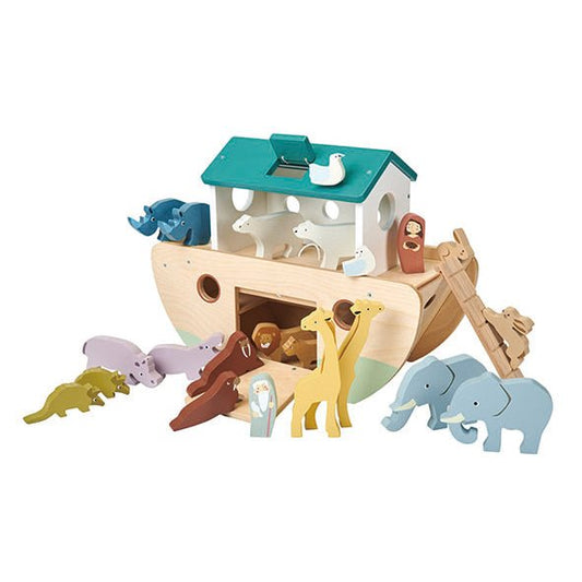 Noah's Wooden Ark - wooden animals - ELLIE