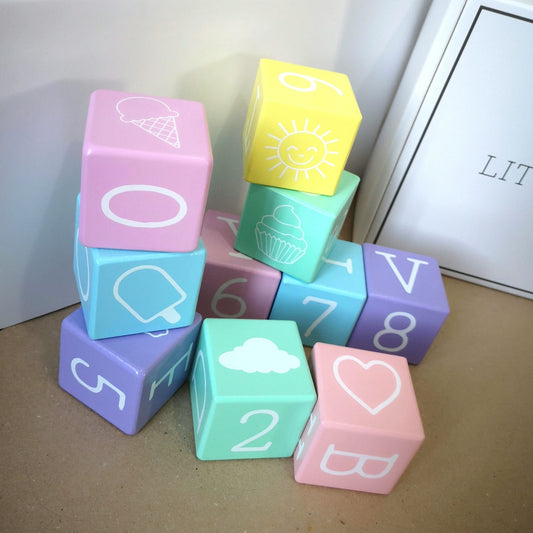 Perfect Pastels Play, Build & Stack™ Blocks - ELLIE